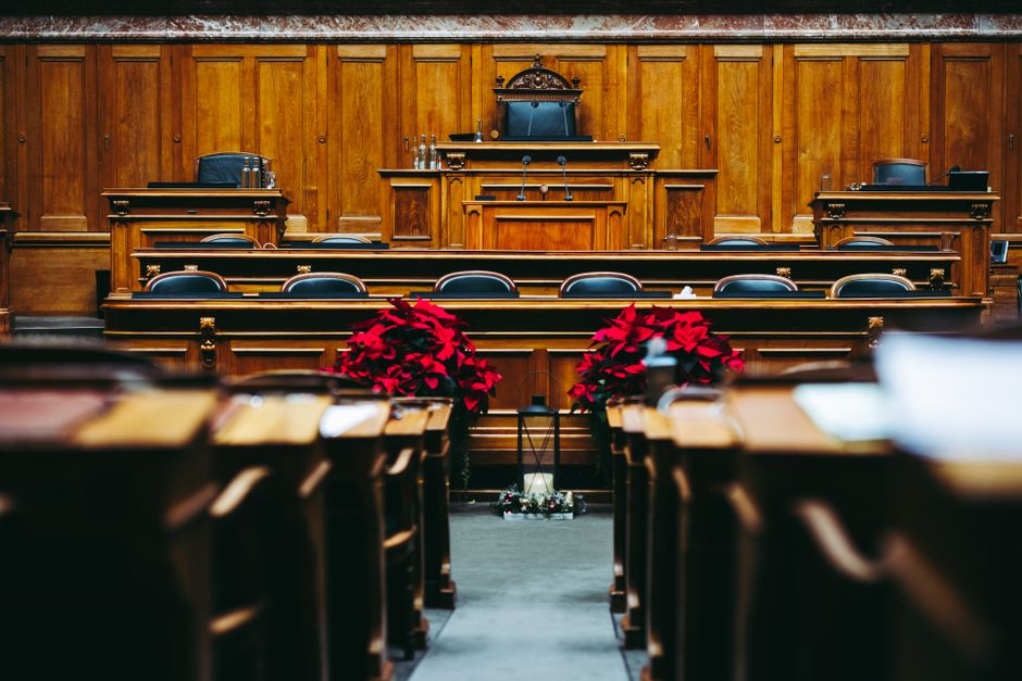 Courtroom interior